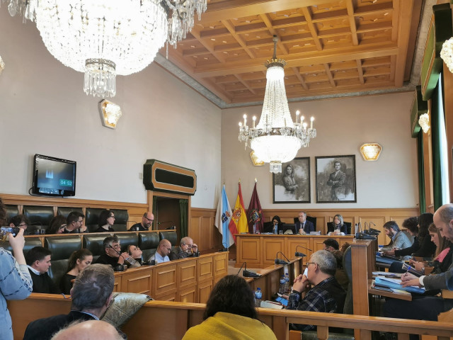 Pleno del Ayuntamiento de Santiago.