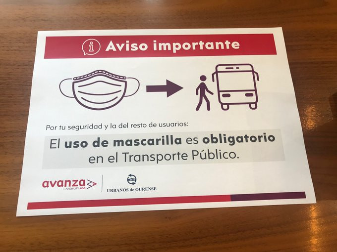 Otro positivo de coronavirus entre conductores de autobuses en Ourense