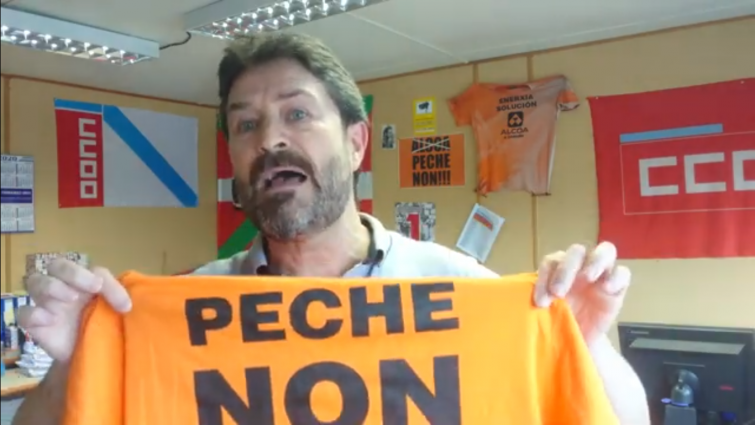 ​(VÍDEOS) El proyecto industrial del Grupo Riesgo para las antiguas plantas de Alcoa es “humo”, critican los comités de empresa