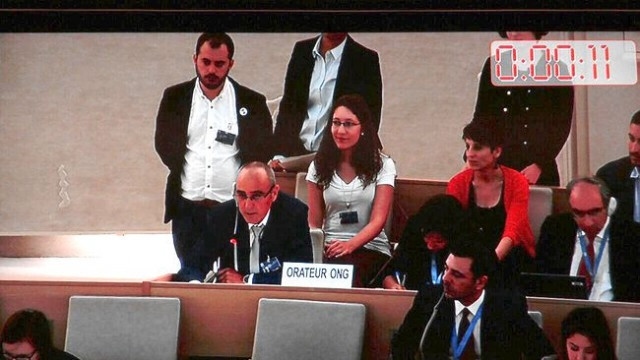 A Mesa participa en el 29º examen periódico universal del Consejo de Derechos Humanos de la ONU en Ginebra en una imagen de archivo de 2015