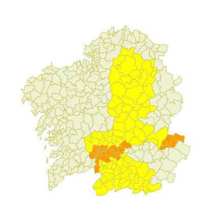 Ourense, pendiente de los incendios, tendrá temperaturas cercanas a los 40 grados este jueves