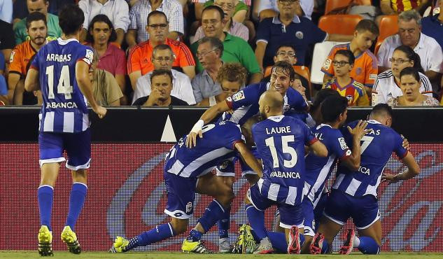 1-1. Nuno pincha con sus rotaciones y el Deportivo saca un punto de Mestalla