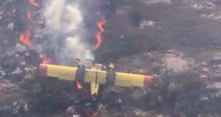 400 hectáreas quemadas en el fuego en el que chocó un avión en el Parque Natural do Xurés