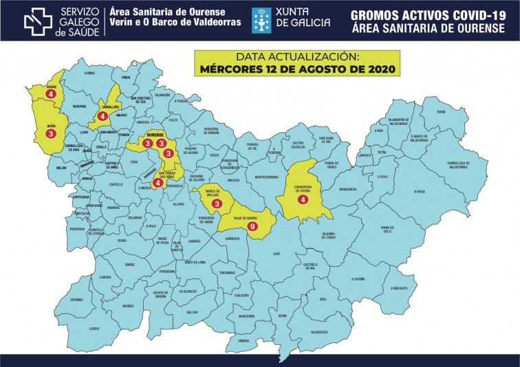 Nuevo brote familiar en Ourense eleva a 10 los focos en la provincia