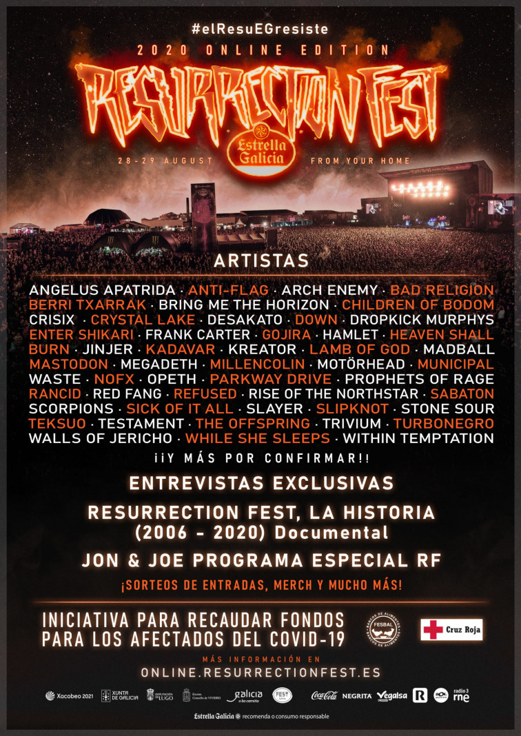 El Resurrection Fest regresa este fin de semana en formato online, después de la suspensión de la versión XS