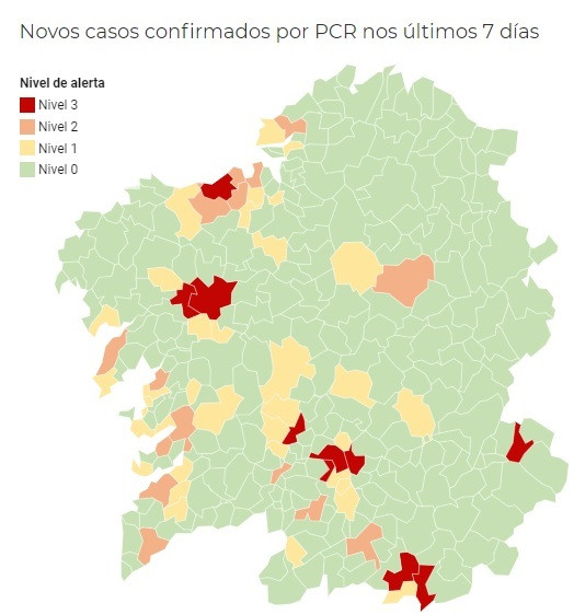 Santiago y Arteixo en alerta máxima debido a la aceleración de contagios de coronavirus