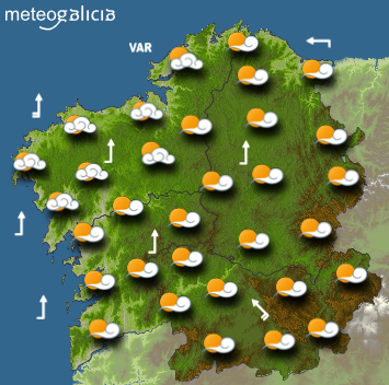 El tiempo para este lunes: alerta por viento y lluvia en casi toda Galicia