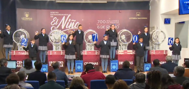 770 millones en premios para el Sorteo del Niño, el primer premio será de 200.000 euros al décimo