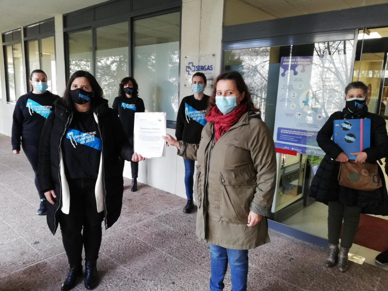 'Enfermeiras en Loita' lleva hasta Bruselas la precariedad laboral existente en el SERGAS