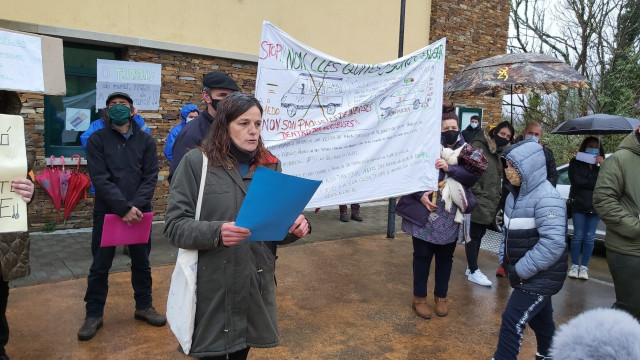 Protesta de padres de O Courel