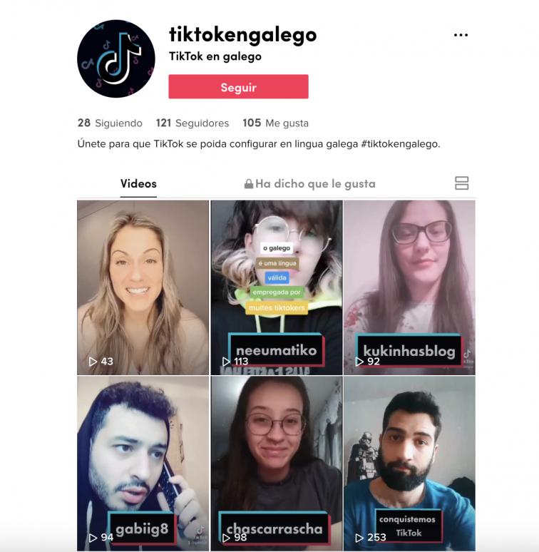 Tiktokers gallegos se suman a 'Conquistemos TikTok!' para normalizar el gallego en la red social