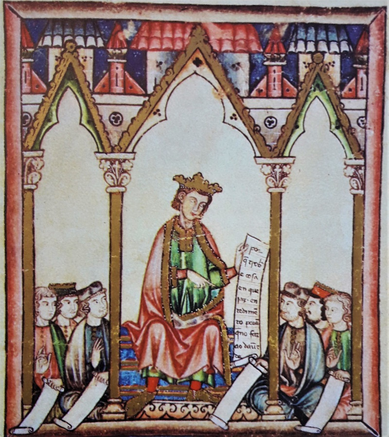 Ilustración de Alfonso X El Sabio