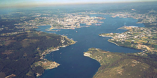 A vertedura de hipoclorito de sodio na ría de Ferrol foi un 