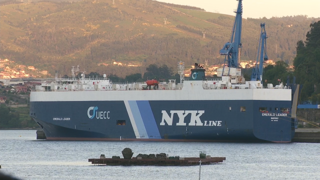 La cepa india también está en otro barco, el Emerald Leader, de la misma armadora NYK en el Puerto de Vigo