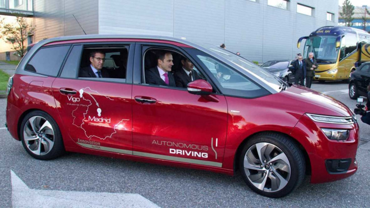 Por primera vez en España, Citroén estrena desde Vigo a Madrid el coche sin conductor