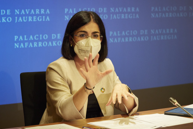 Darias comparece tras el pleno del Consejo Interterritorial celebrado en Pamplona