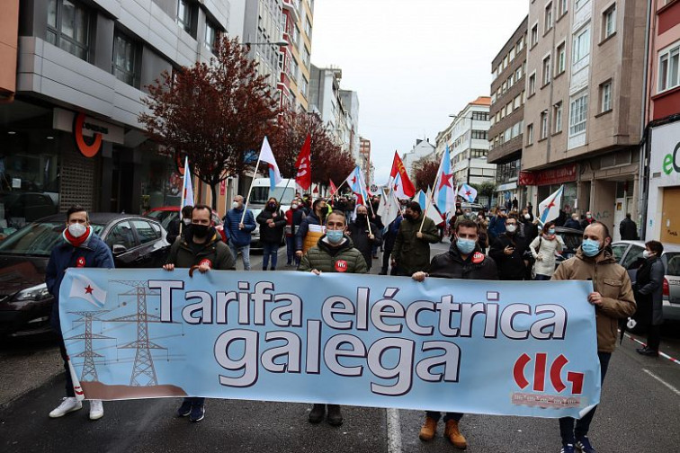 Protestas contra la subida de la luz en 20 municipios este domingo convocadas por la CIG