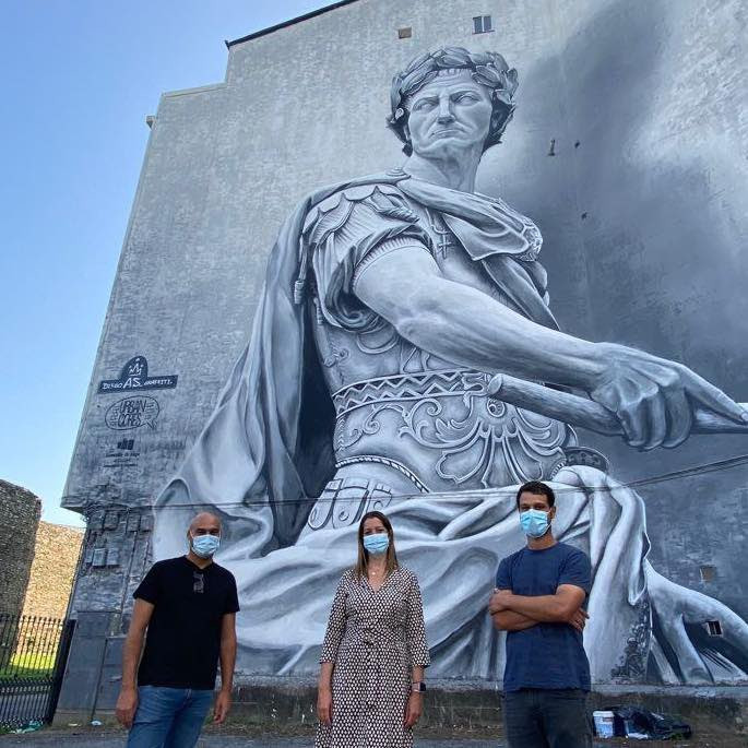 ​Lugo presume de su legado romano en el mejor grafiti del mundo