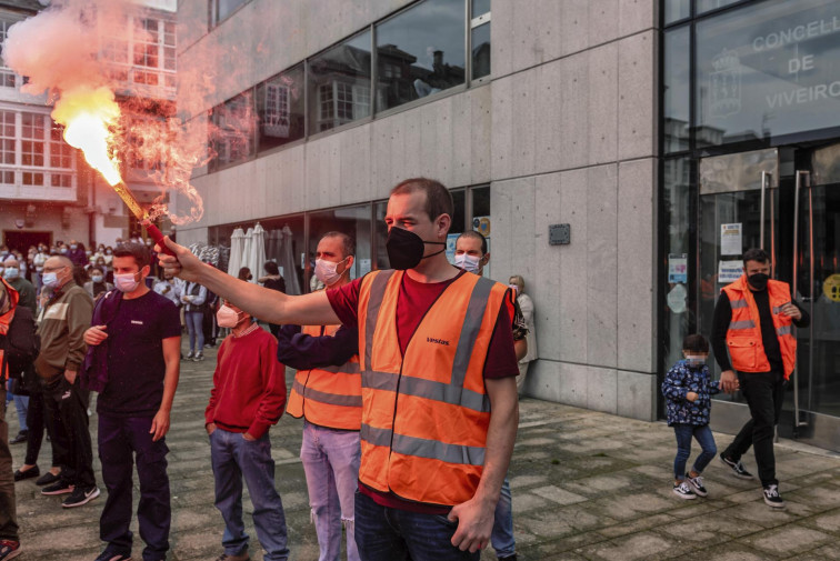 Nueva protesta multitudinaria en Viveiro contra el cierre de Vestas: 