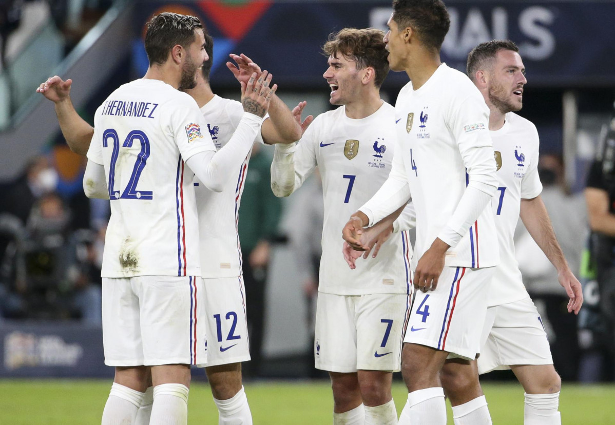 Antoine Griezmann con la selección de Francia