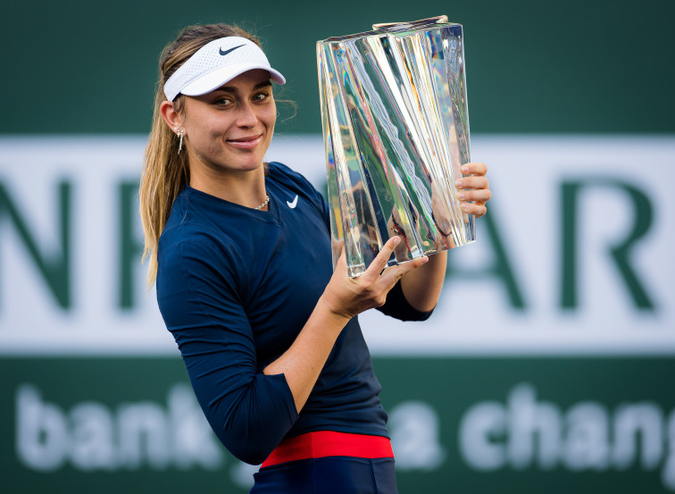 Primera mujer española que gana el torneo de tenis Indian Wells tras la victoria de Paula Badosa