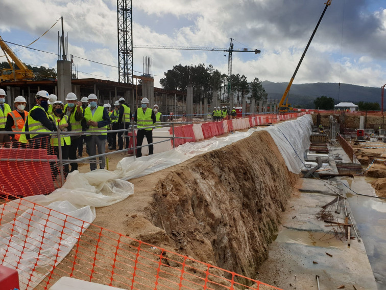 La ejecución del Hospital Montecelo de Pontevedra alcanzará el próximo mes el noveno piso