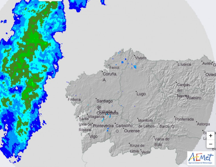 Alerta amarilla por fuertes lluvias en varias provincias gallegas este jueves y también viernes