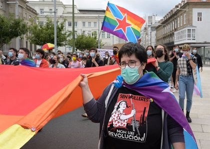 ​Protesta en A Coruña en recuerdo de las víctimas de la LGTBIfobia tras el último episodio en la ciudad