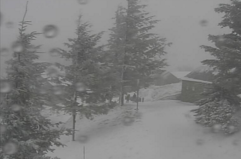 A saraiba e as primeiras nevadas dificultan a circulación