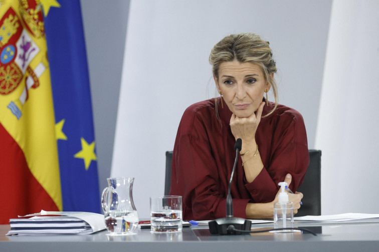 Reunión de Yolanda Díaz con el Papa, cuya presencia en el Parlamento Europeo criticó en su día