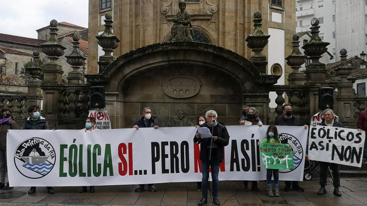 'Eólica Así Non' llama a protestar ante el Parlamento de Galicia este lunes 20 de noviembre