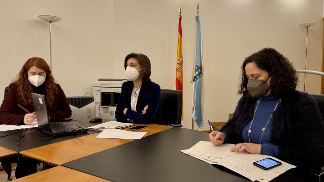 La conselleira de Medio Ambiente, Ángeles Vázquez, participa en una reunión por videoconferencia con el comisario europeo de Medio Ambiente, Virginijus Sinkevičius