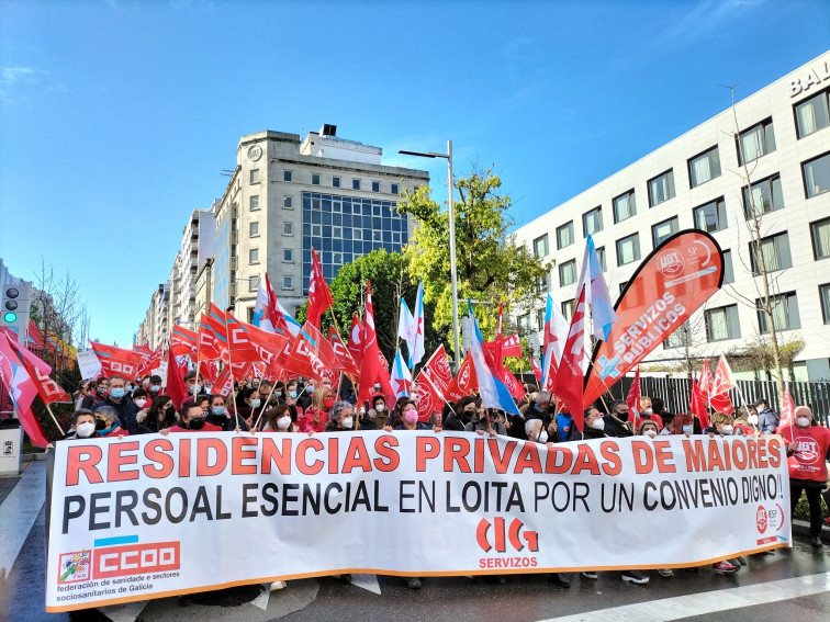 Las trabajadoras de las residencias empiezan una histórica etapa de movilizaciones en Galicia