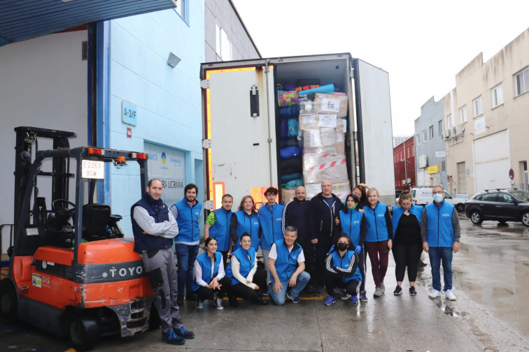 La Asociación Galega de Axuda a Ucrania envía su noveno tráiler de ayuda humanitaria