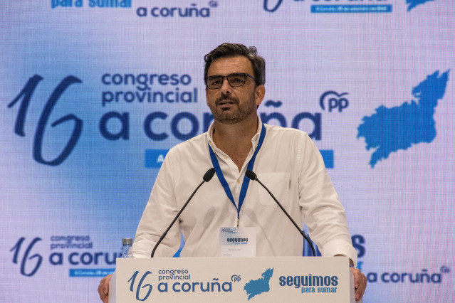 Archivo - El presidente del Partido Popular de A Coruña, Diego Calvo