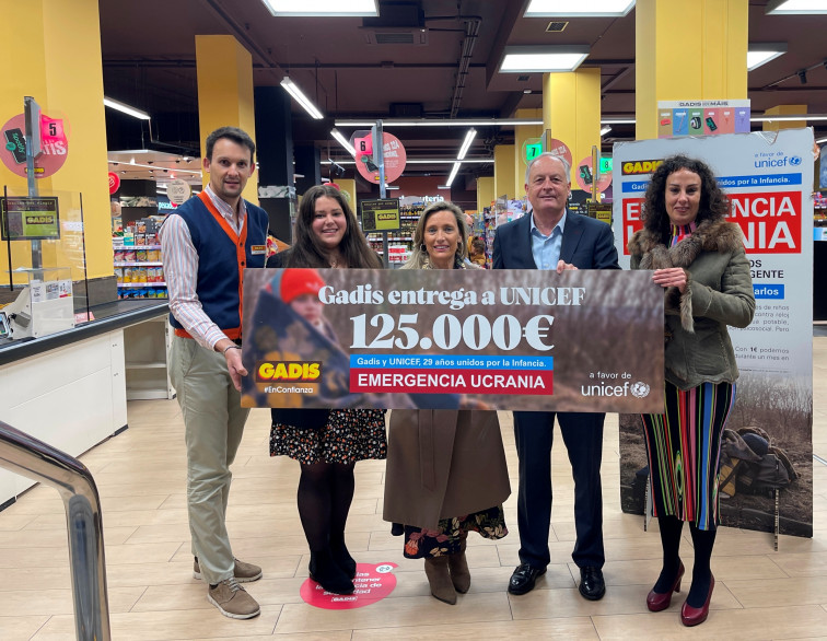 ​Gadis y sus clientes logran recaudar 125.000 euros para UNICEF en la campaña de ayuda a Ucrania