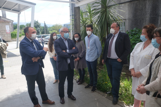 Julio García Comesaña en el acto de esta mañana.