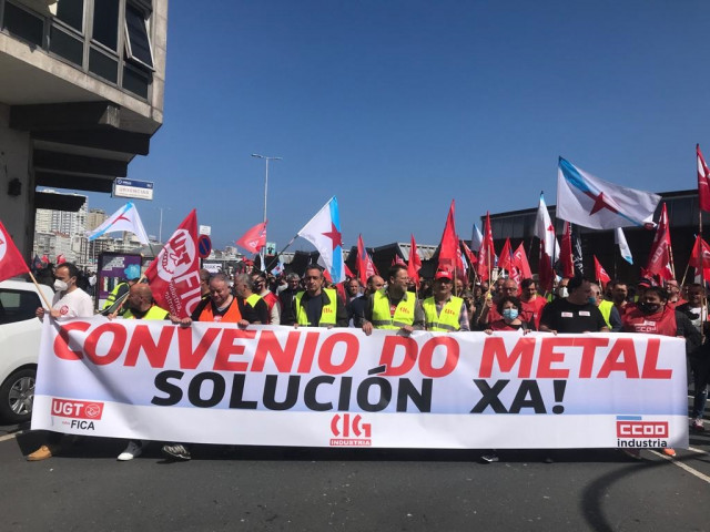 Movilización de trabajadores del sector del metal