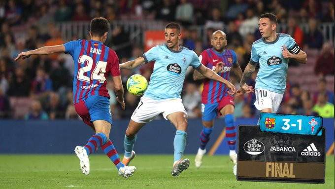 El Celta de Vigo paga su inocencia ante un eficaz FC Barcelona y se va de vacío del Camp Nou