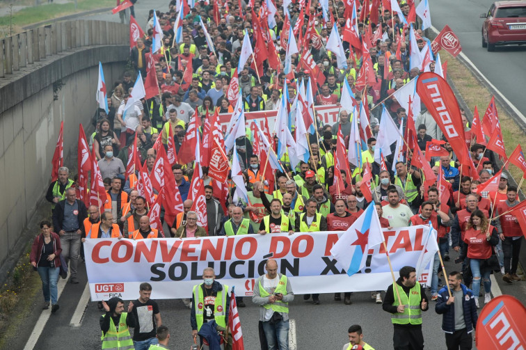 La huelga del metal en la provincia de A Coruña se reanuda mañana al no haber acuerdo sobre los salarios