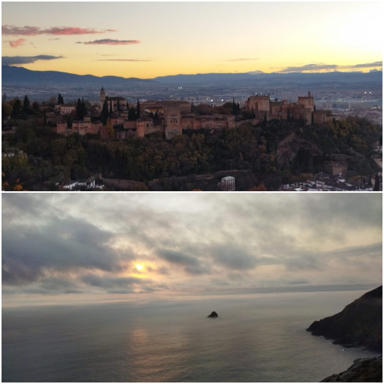 ​(VÍDEO) Feijóo compara la puesta de sol de la Alhambra con la de Finisterre y las redes sociales responden