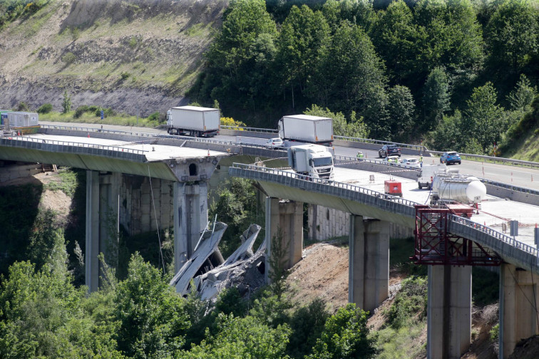 Los trabajos de reparación pudieron causar el desplome del puente en la A-6, un colapso nunca antes visto en España