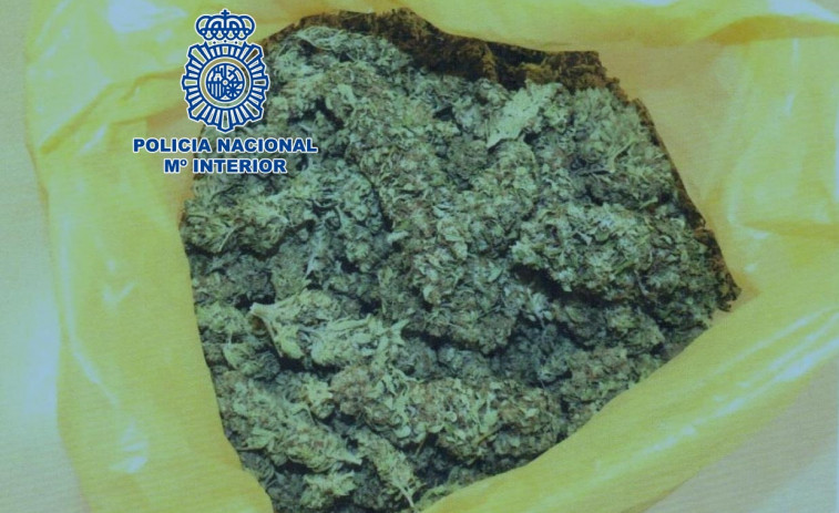 Pillado con un kilo de marihuana en pleno centro de Vilagarcía de Arousa