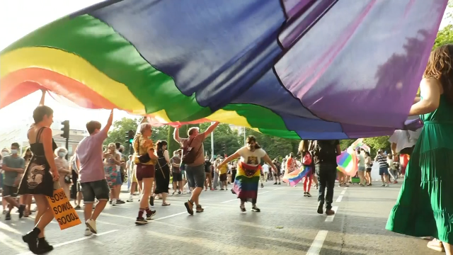 Recopilación del Día del Orgullo LGTBI en A Coruña para reivindicar sus derechos y celebrar la libertad sexual