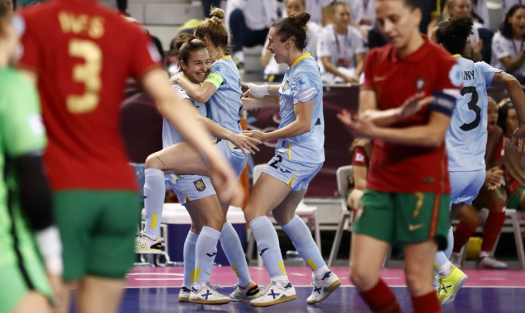 (VÍDEO) Así celebra la Selección Española Femenina de Fútbol Sala su segunda conquista en el Europeo