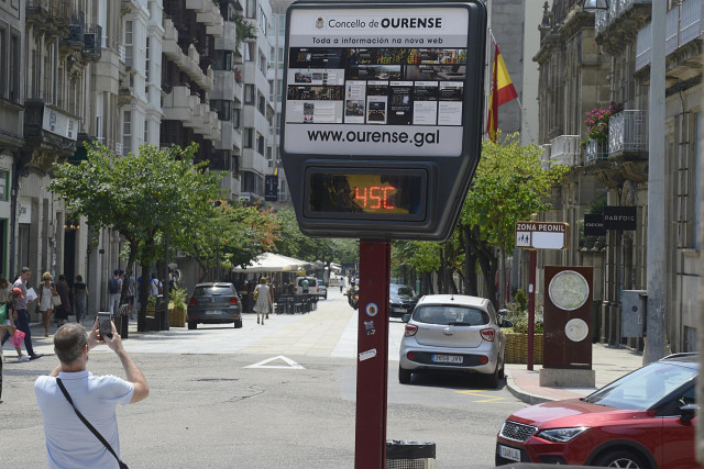 Ourense, en alerta roja por altas temperaturas. 12/07/2022