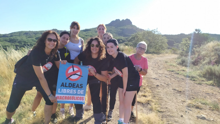 Marcha en Defensa da Aguioncha: Activistas protestan contra el parque eólico de Greenalia en Lamas de Feás