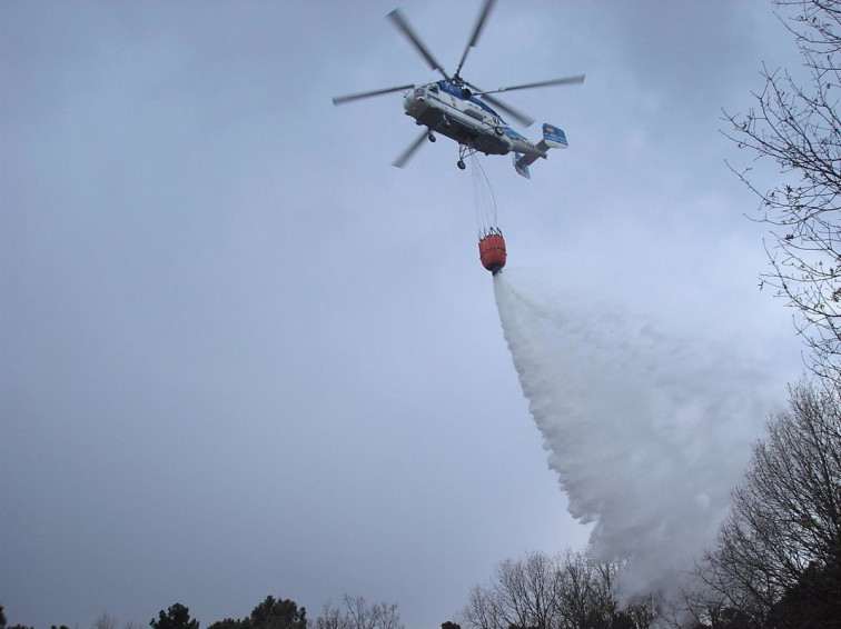 Declarado un incendio forestal que afecta al Parque Natural das Fragas do Eume, en Monfero