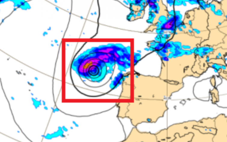 Más riesgo de un ciclón o huracán frente a las costas de Galicia, Danielle el nombre más probable