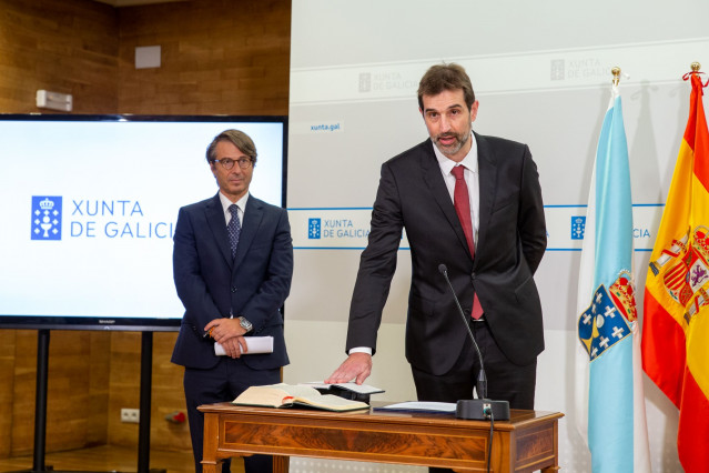 Toma de posesión de Julián Cerviño Iglesia como director de la Axencia para a Modernización Tecnolóxica de Galicia (AMTEGA), presidida por el conselleiro de Facenda e Administracións Públicas, Miguel Corgos.